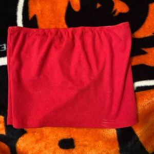 Red tube top
